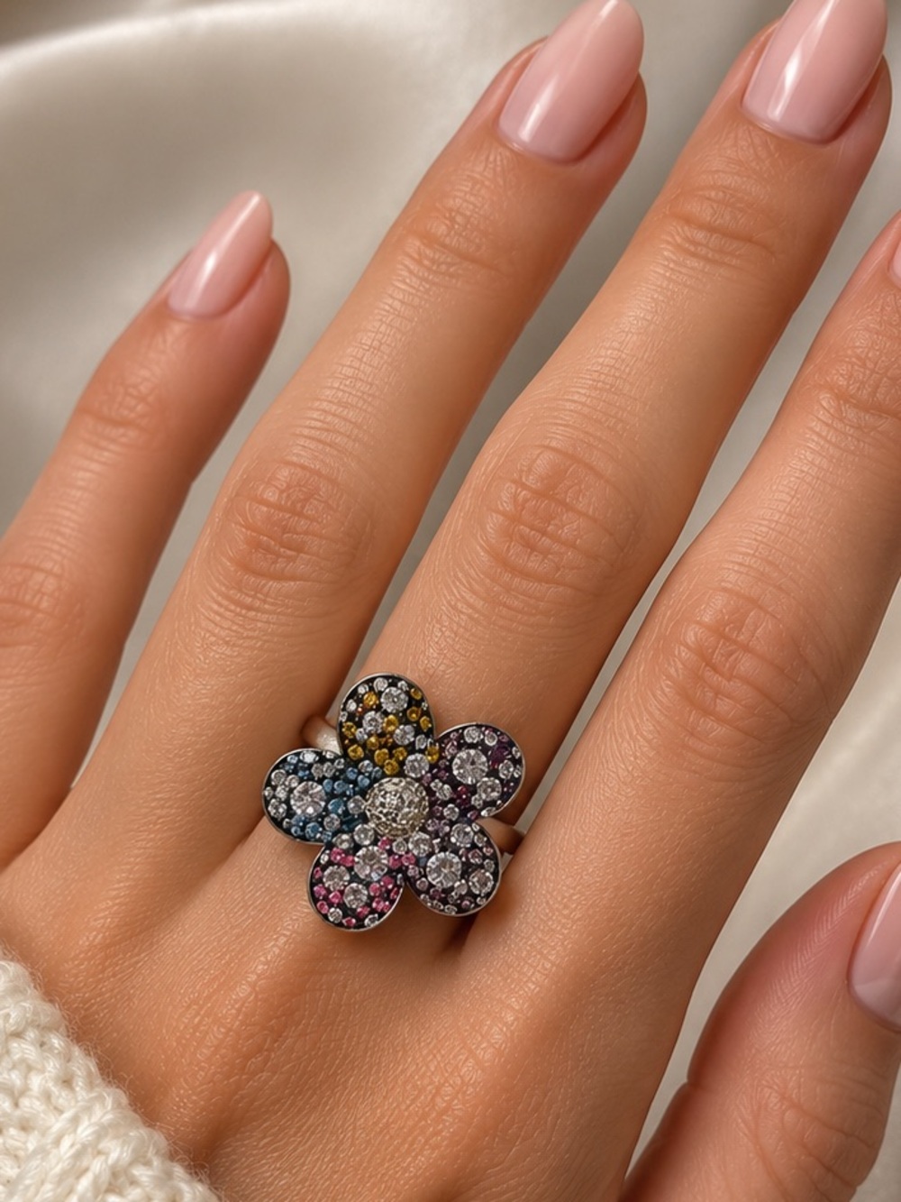 CUSTOM PAVE SWAROVSKI RING